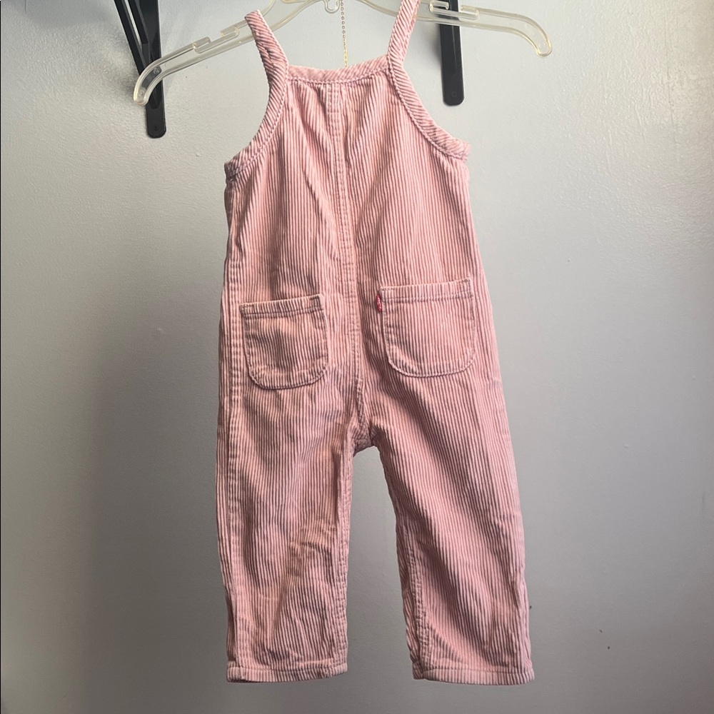 Levi’s Pink Corduroy Overalls - Picture 3 of 6